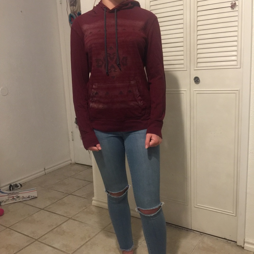 Maroon faded hoodie