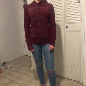 Maroon faded hoodie