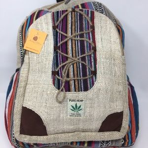 Himalayan Hemp Backpack, Unisex w/laptop sleeve