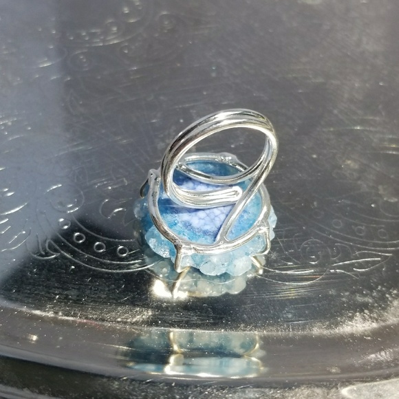 Solar Quartz Evil Eye Ring - Picture 3 of 5