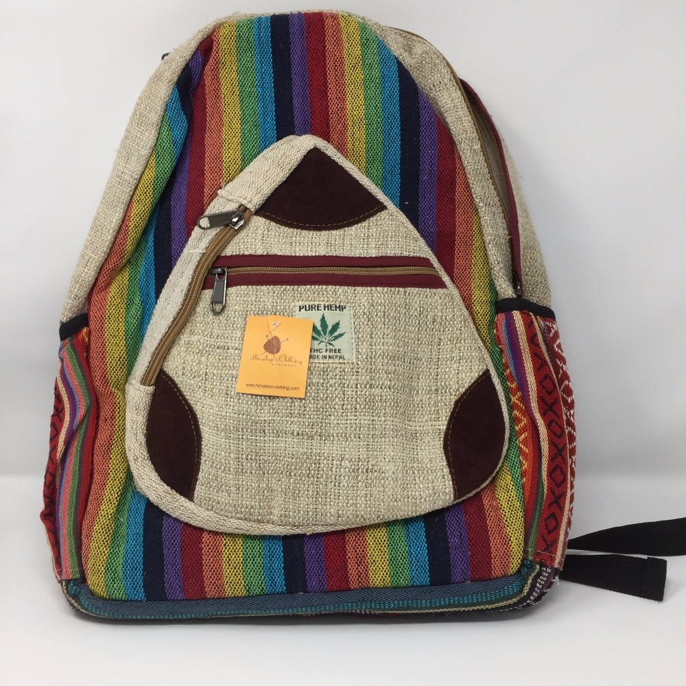 Himalayan Hemp Unisex Backpack w/ laptop sleeve