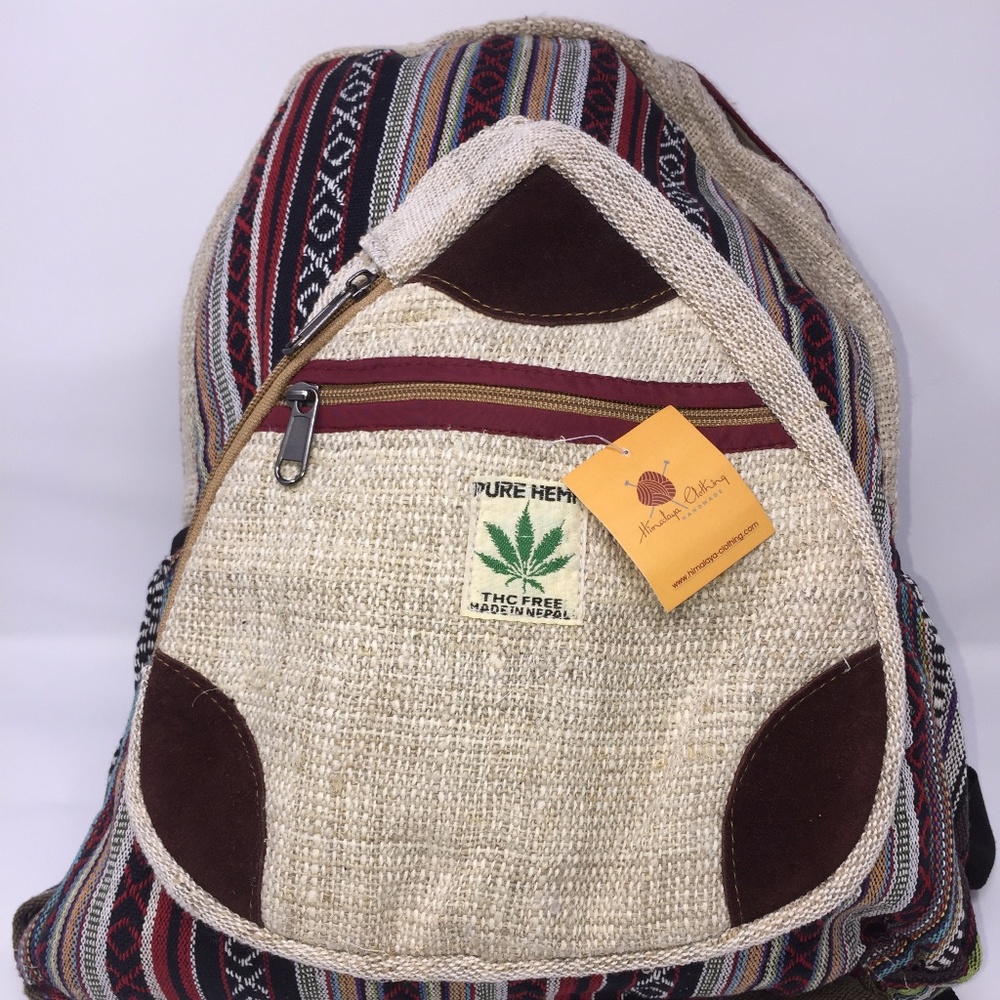 Himalayan Hemp Unisex Backpack w/ laptop sleeve