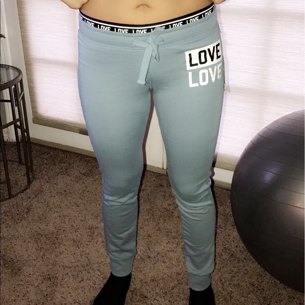 Teal Love Joggers