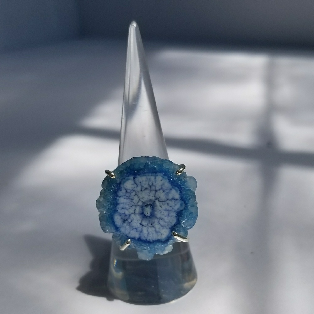Solar Quartz Evil Eye Statement Ring