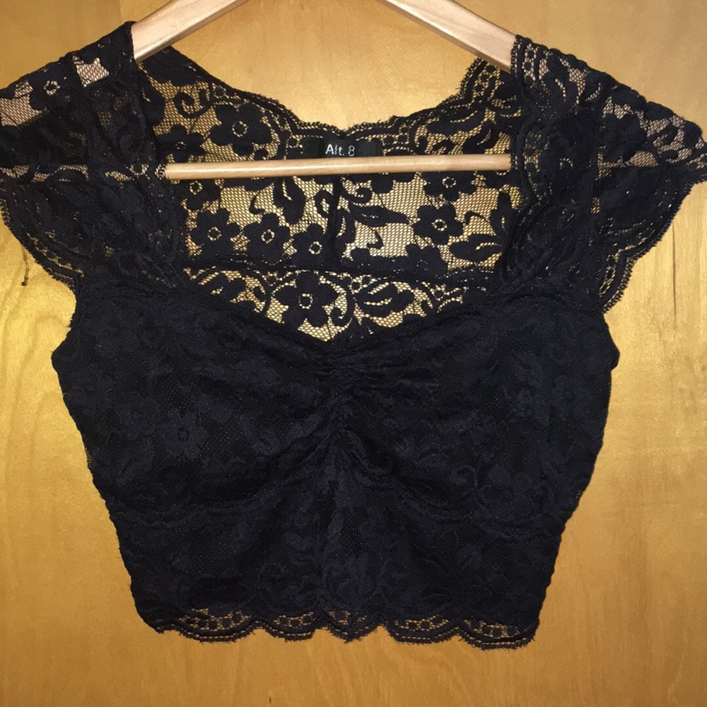 Lace crop top