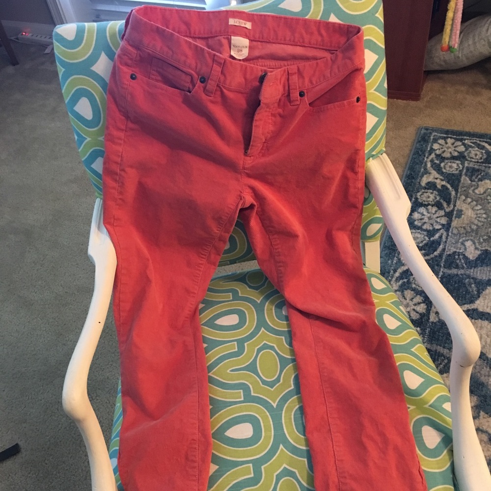 Jcrew toothpick corduroy jeans
