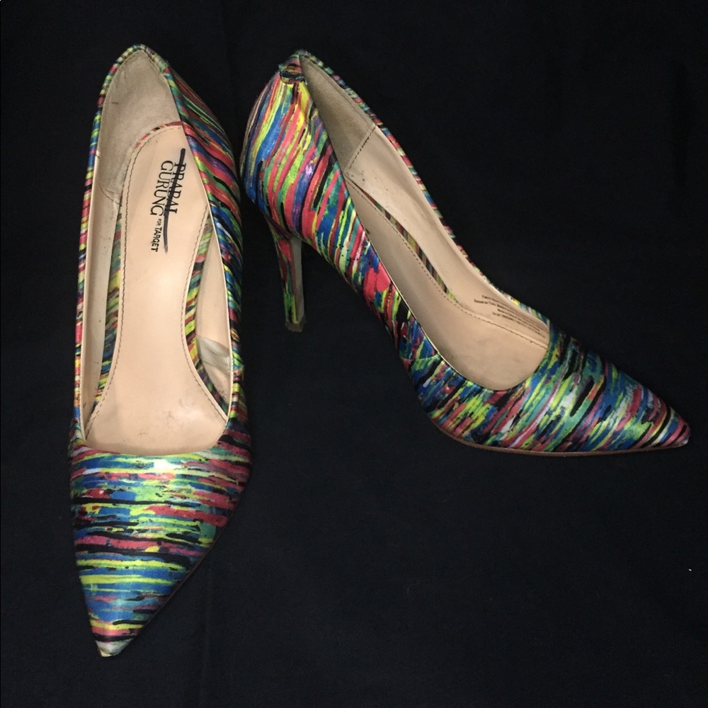 Multicolor heels