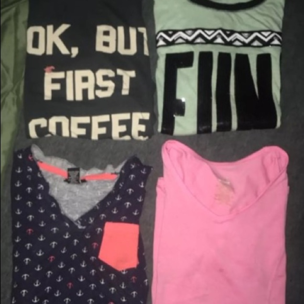 4 tee shirts