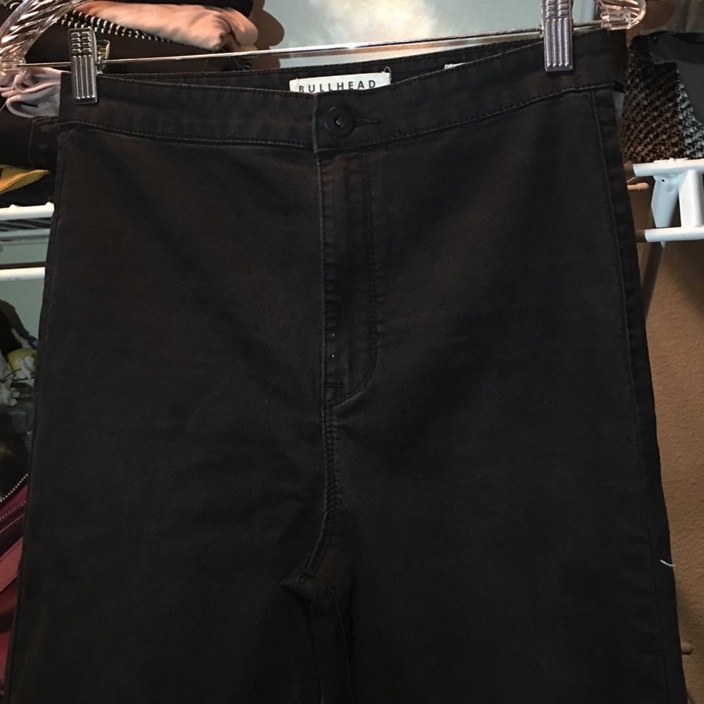 High waisted denim jeans