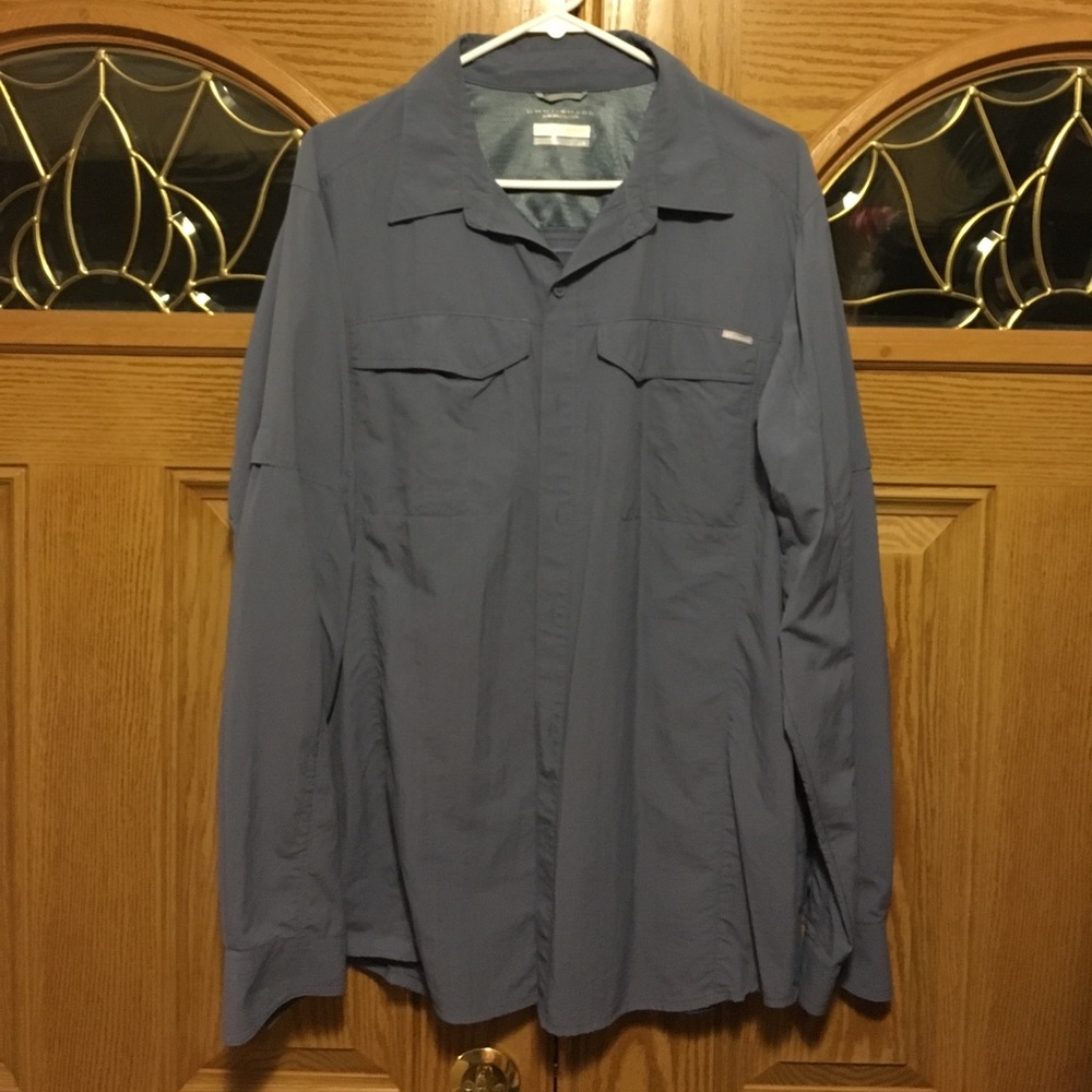 Columbia Omni-Shade, long-sleeve button-up