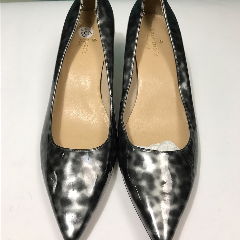 Kate Spade Pointed Toe Snow Leopard Print