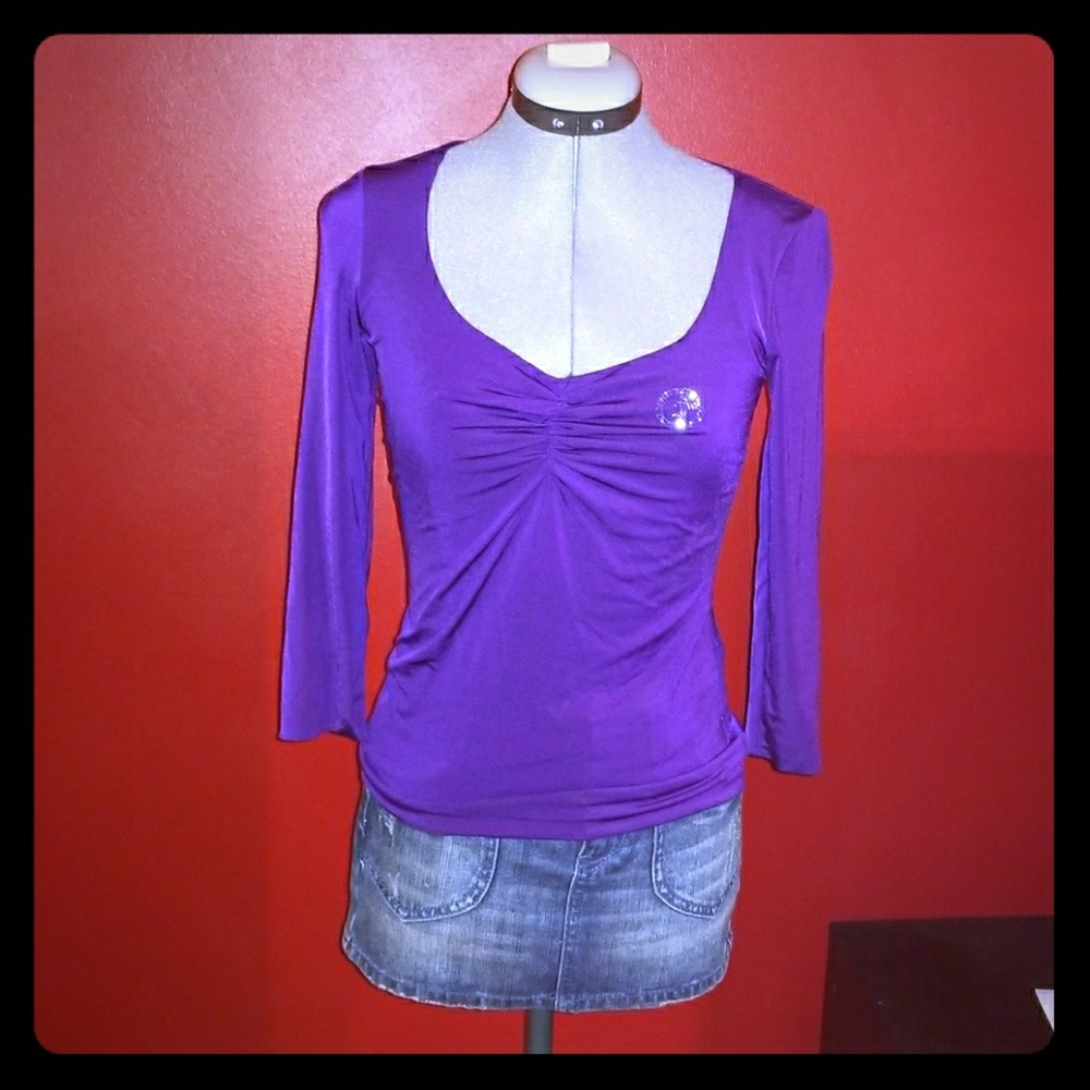 Giorgio Armani Purple Top- NOT ARMANI EXCHANGE