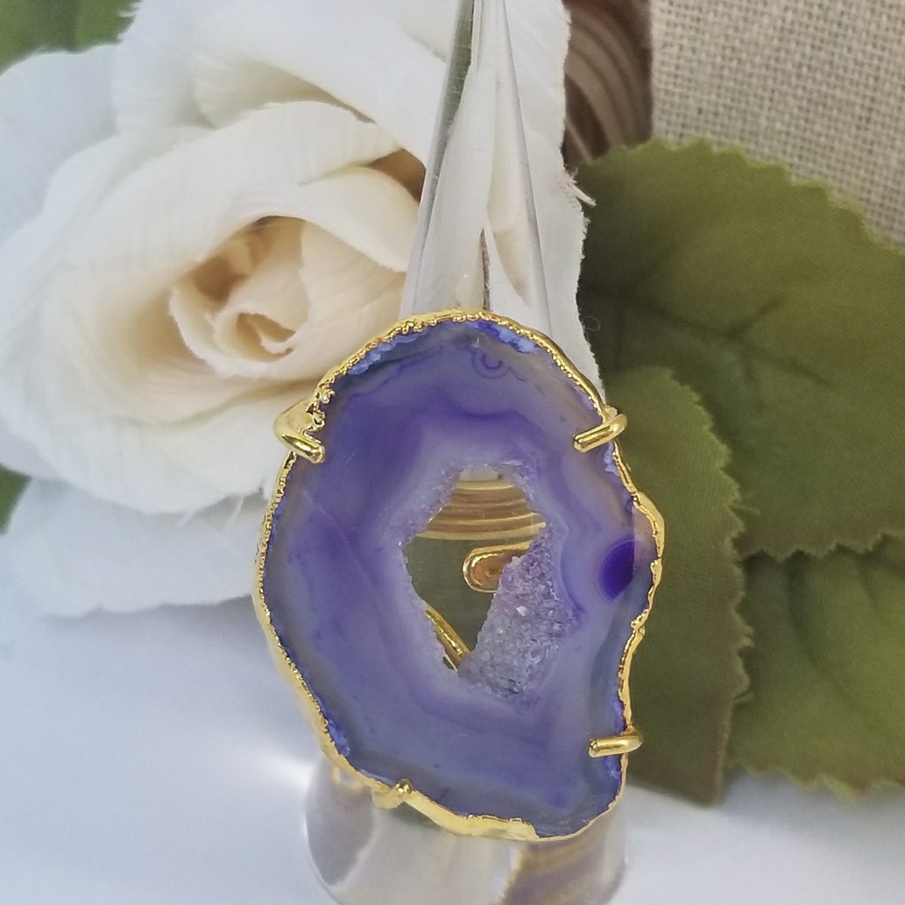 Gemini Agate Birthstone Ring