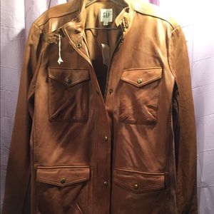 Brand new leather gap jacket