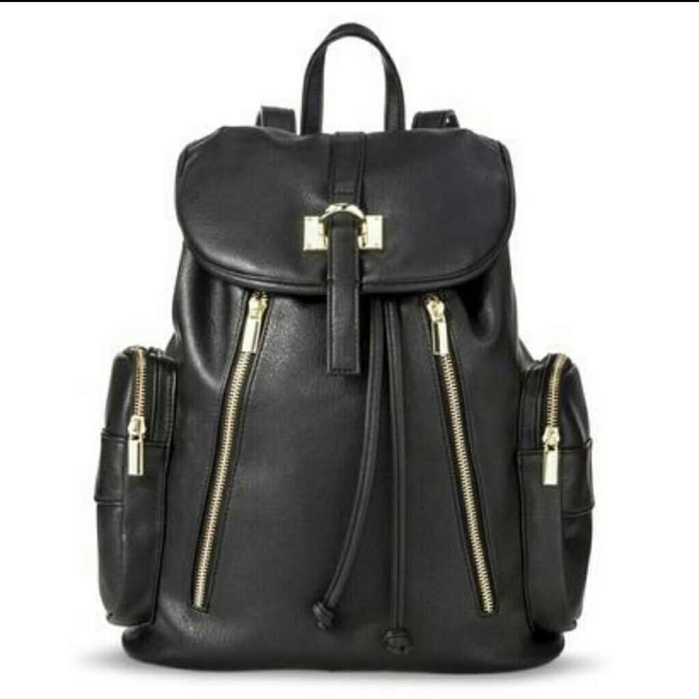 ISO Target(Mossimo) BLACK LEATHER BACKPACK!!!!!!