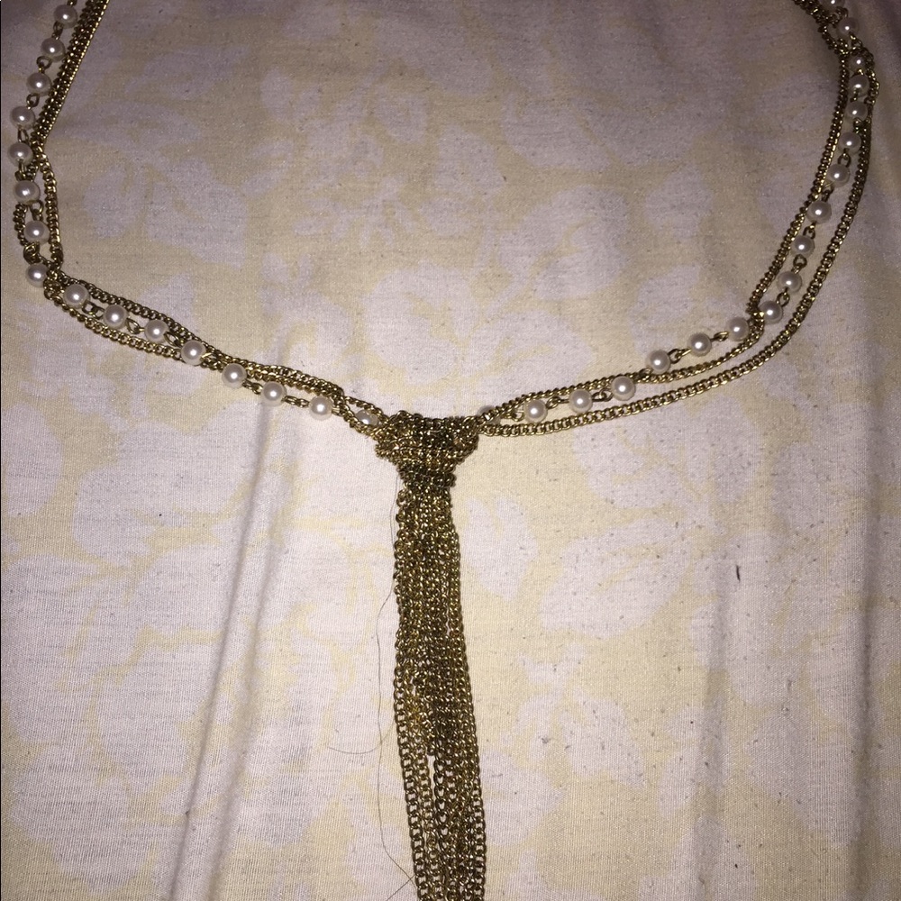 Long "knot " necklace