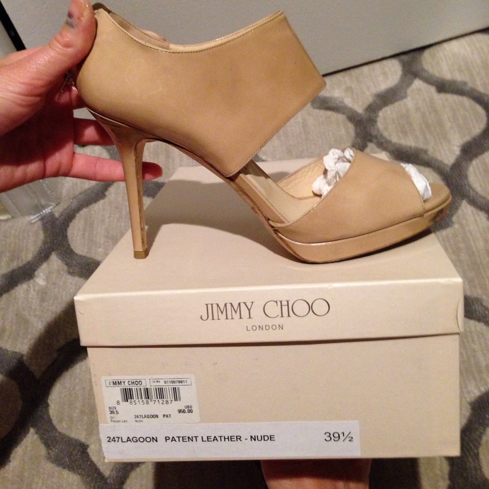 Jimmy Choo nude sandal, 9.5