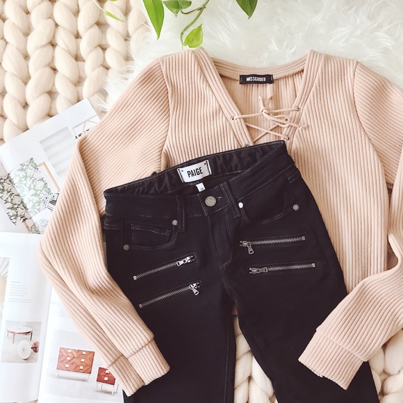 PAIGE Denim - ᴘᴀɪɢᴇ "ᴋᴇɴsɪɴɢᴛᴏɴ" ᴇᴅɢᴇᴍᴏɴᴛ ᴅᴇɴɪᴍ