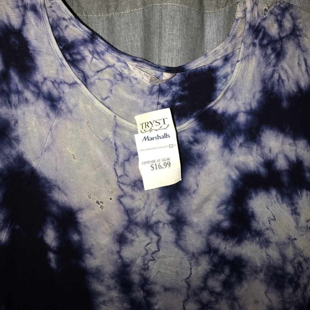 Gypsy Boho Tie Dye distressed t shirt