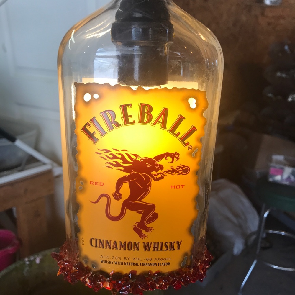 Hand made fireball light