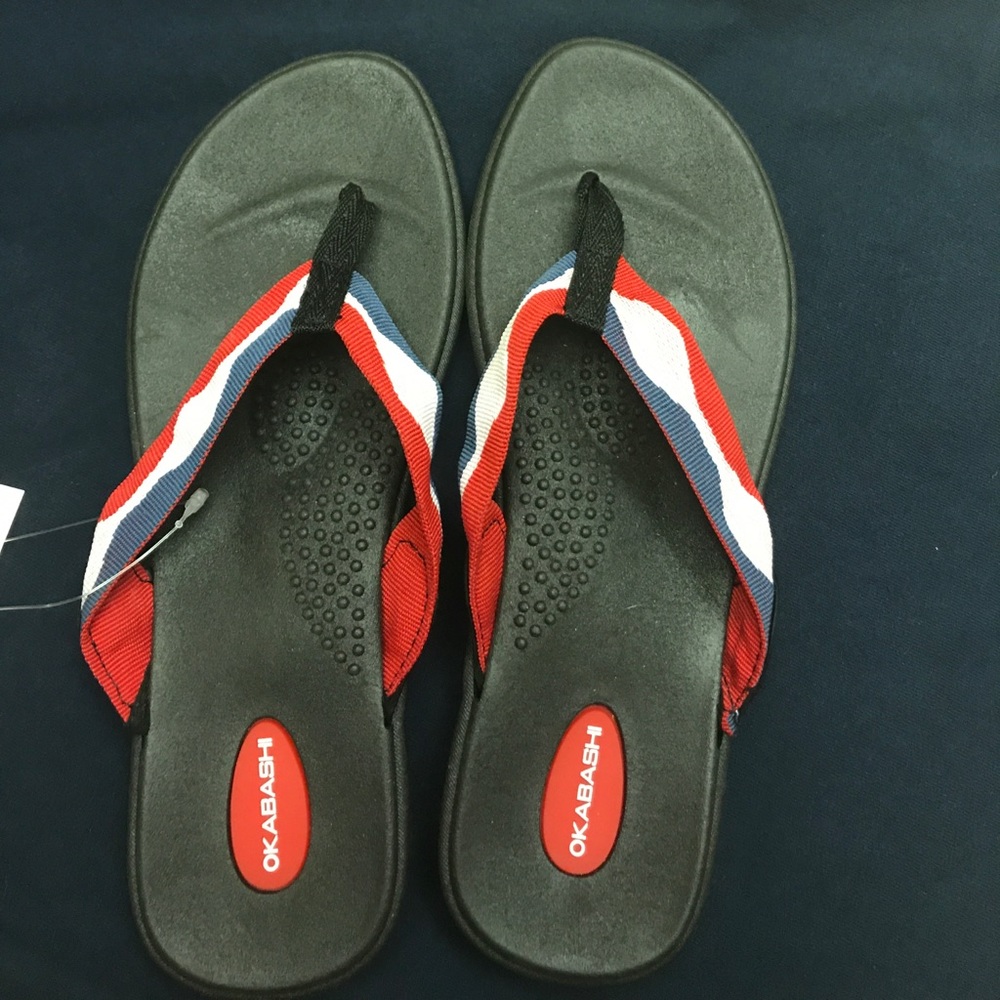 Okabashi flip flops