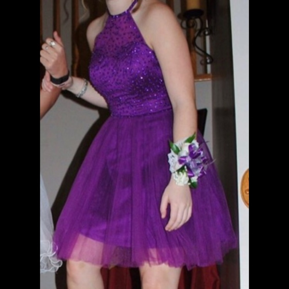 Purple homecoming dress