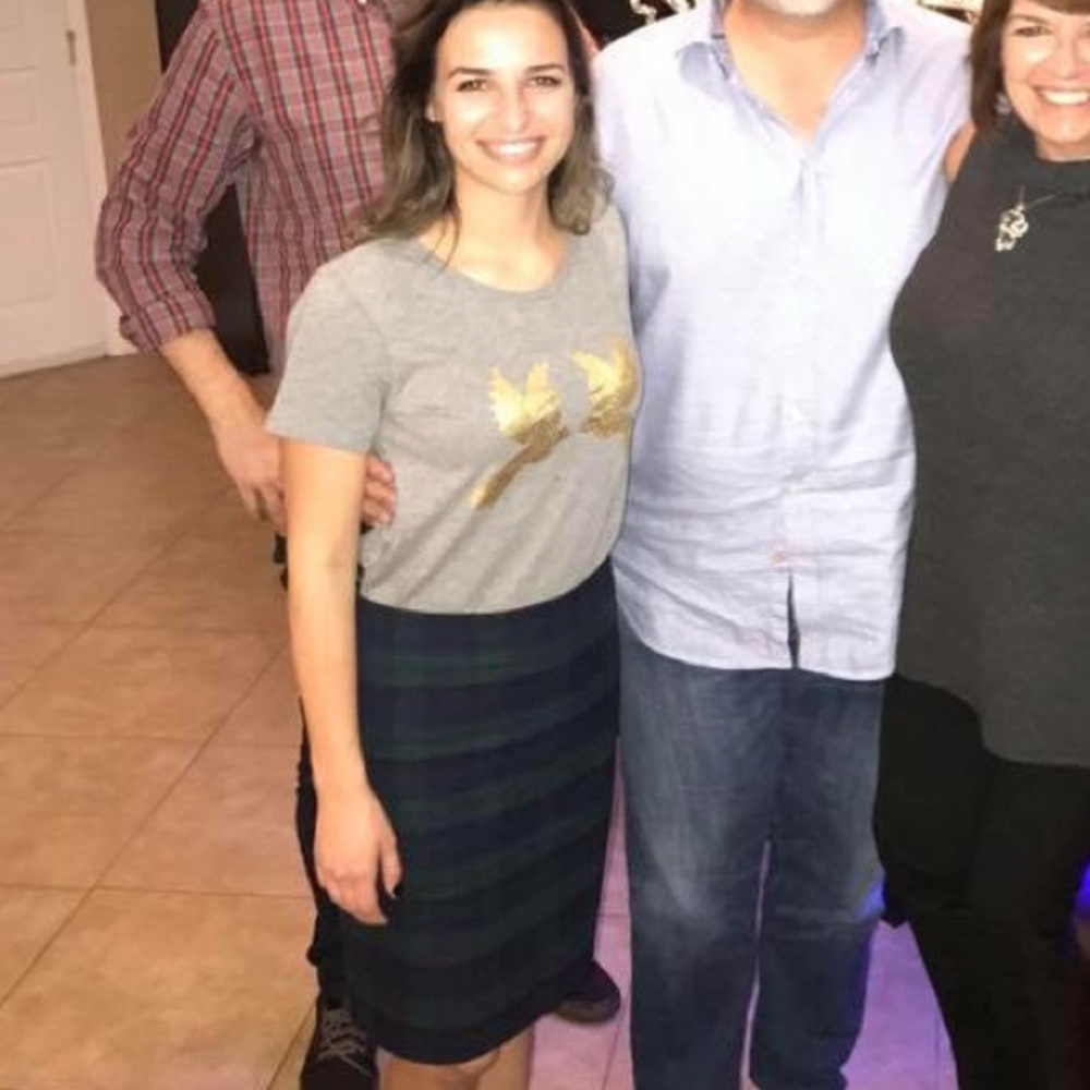 Plaid pencil skirt, JCREW