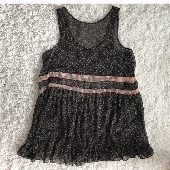 Black floral casual sundress - Picture 3 of 3