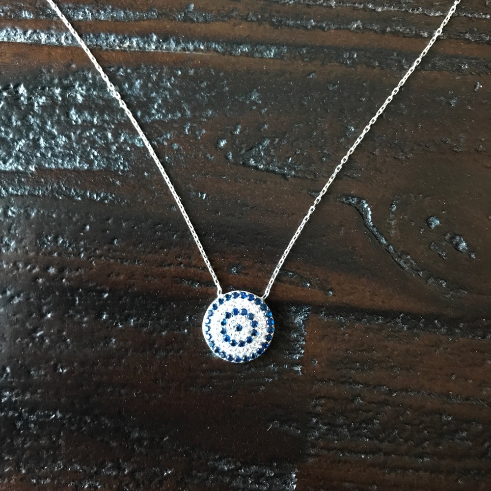 Silver Evil Eye Necklace