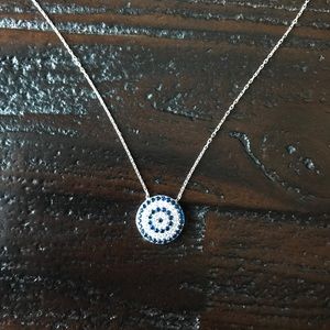Silver Evil Eye Necklace