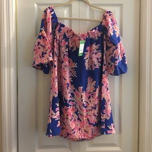 Lilly Pulitzer XS Sanilla Off the Shoulder Dress