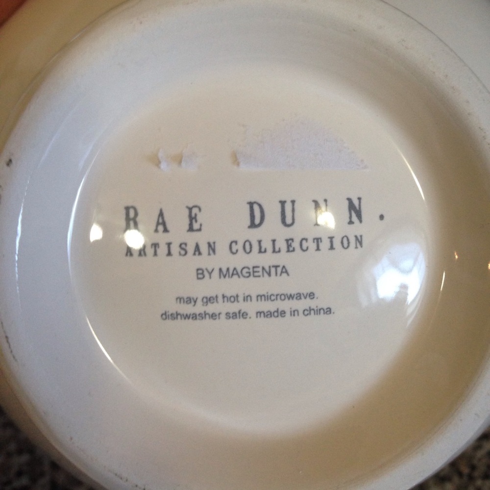 2 Rae Dunn bowls Seconds Please and Chow Down NEW - Picture 2 of 2