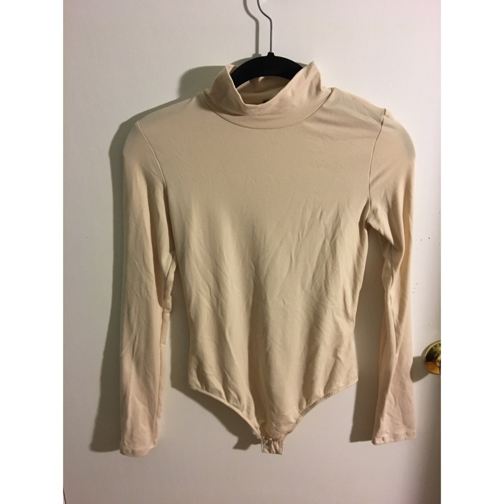 Small Tan Turtleneck Bodysuit