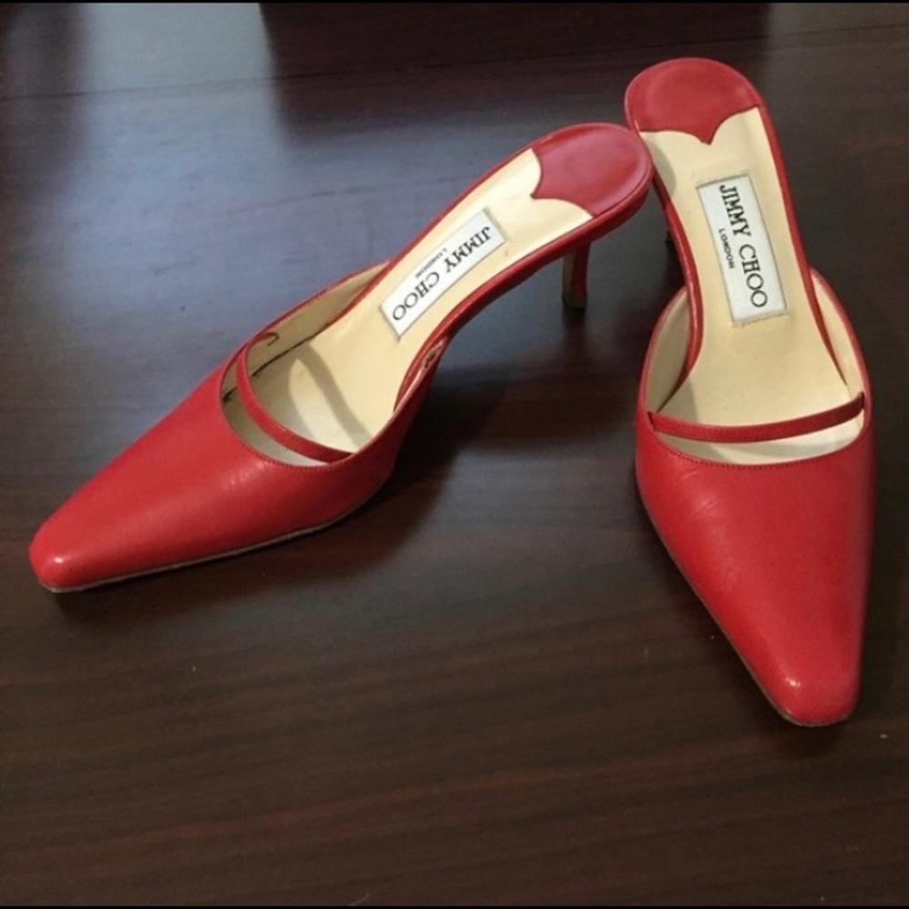 Classic Jimmy Choo Pointed Mules- 35/5