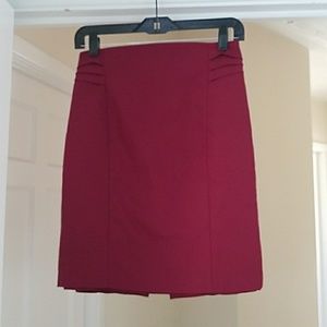 Express high-waisted pintucked pencil skirt