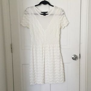 Marc by Marc Jacobs cream textured dress