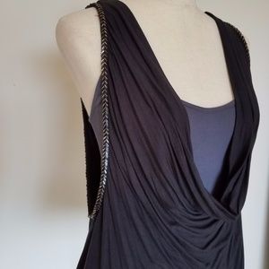 BCBGgeneration Layered Plunge Cowl Top