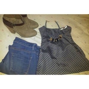 Navy Body Central tank top