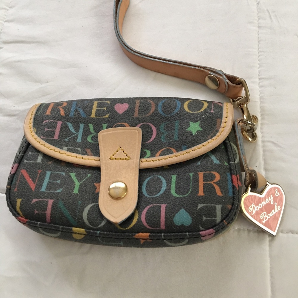 Authentic leather Dooney and Bourke wristlet.