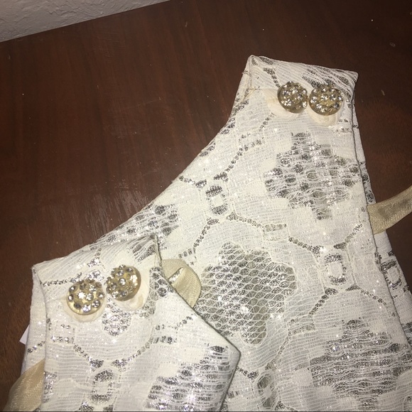 R&K Orginals Silver and white Sheath Dress*HP* - Picture 4 of 8