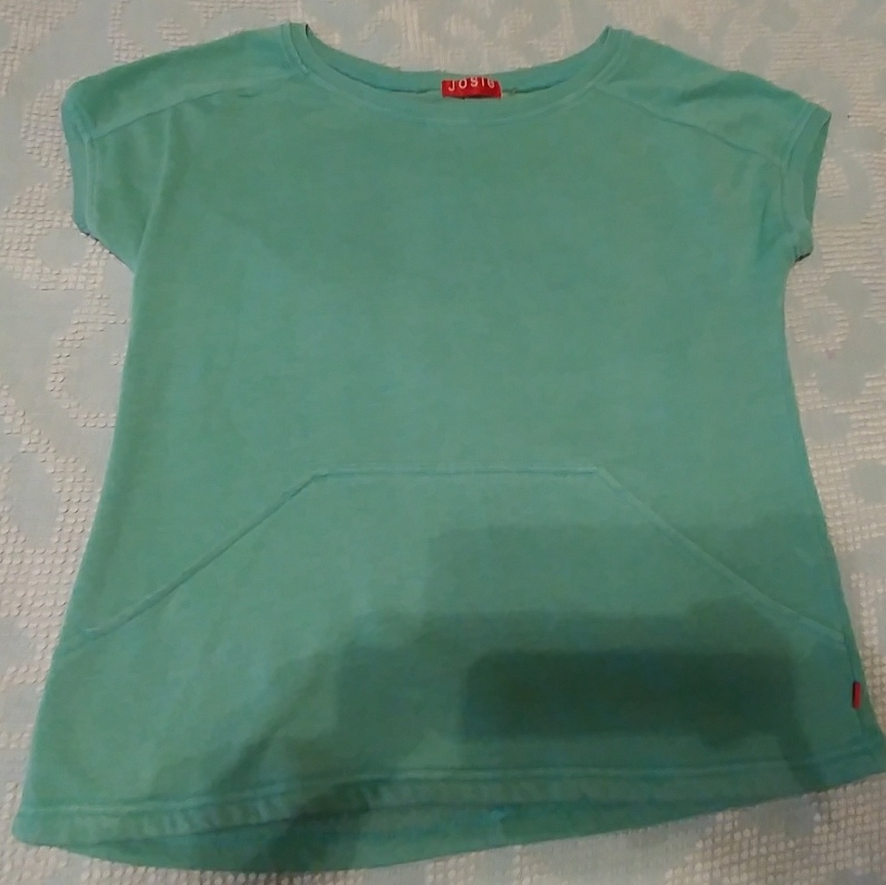 Josie Natori Seafoam green lounge sweatshirt med