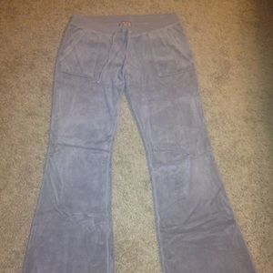 Juicy Couture Women's Grey Velour Pants Size M