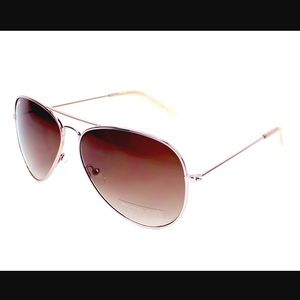 Michael Kors Rose Gold Aviator Sunglasses