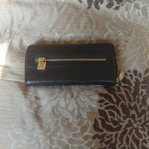 Anne Klein Black alligator skin wallet