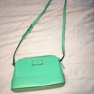 Small green Kate Spade cross-body bag!