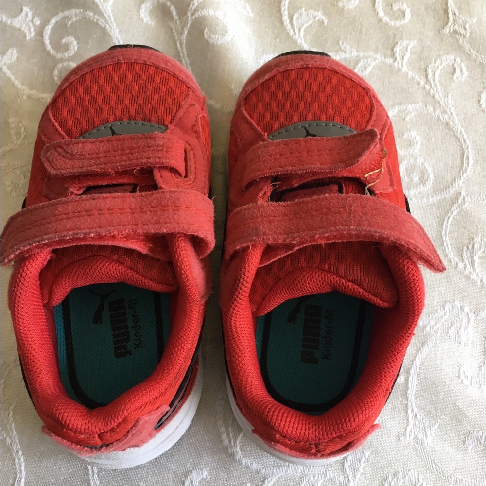 Little kids red sneakers