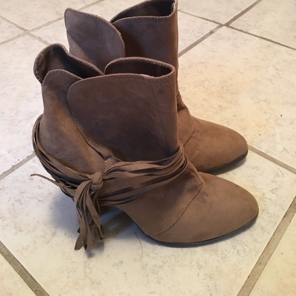 Charlotte Russe fringe bootie