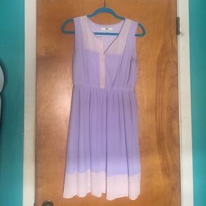 Adorable pleated button up dress