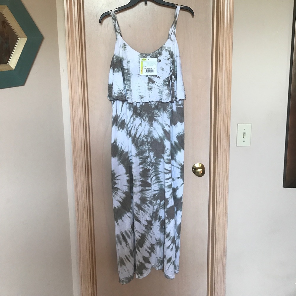 Woman's summer dress/kind of a military tan/green