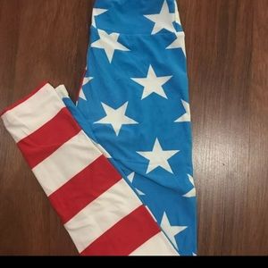 LulaRoe Tween Americana leggings